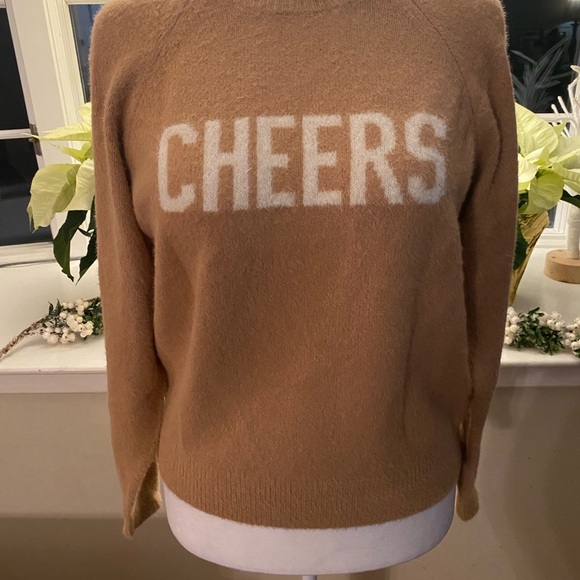 Z Supply Sweaters - Camel 'Cheers' Sweater 🥂